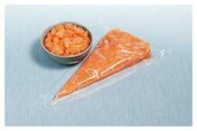 Cube de saumon cru façon gravlax