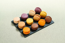 Assortiment de macarons notes gourmandes