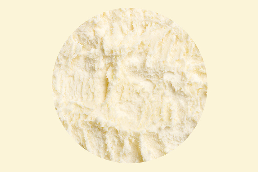 Crème glacée chocolat blanc de Suisse