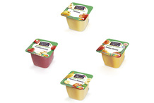 Compote et spécialité allégées en sucre panachées Compote et spécialité allégées en sucre panachées