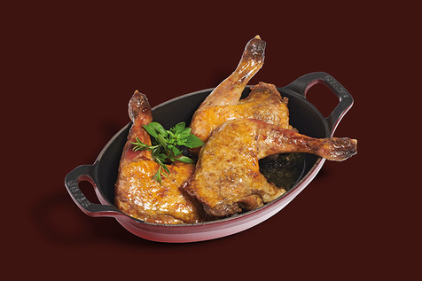 Cuisse de pintade cuisinée en confit VF