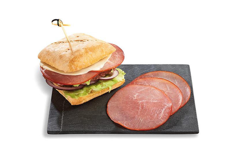 Filet de bacon fumé tranché