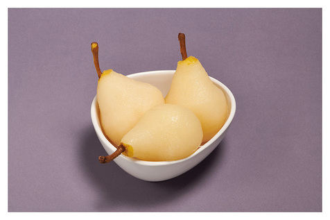 Poire entière avec sirop
