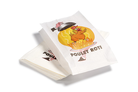 Sac en papier kraft pour poulet rôti