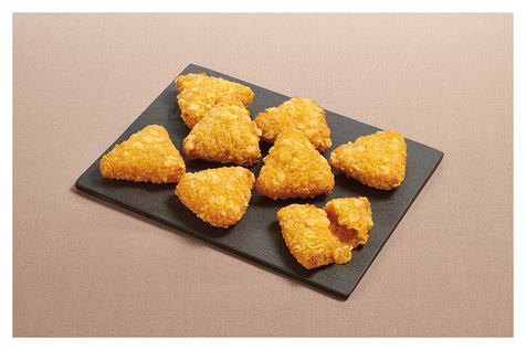 Nacho cheese triangles