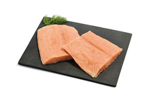 Pavé de saumon rose ou kéta du Pacifique sauvage