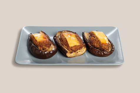 Aubergine farcie cuite