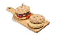 Pain burger foccacia