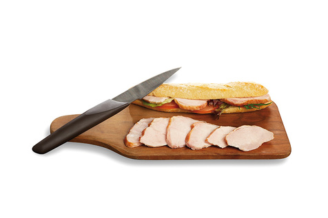 Emincé de filet de poulet cuit fumé