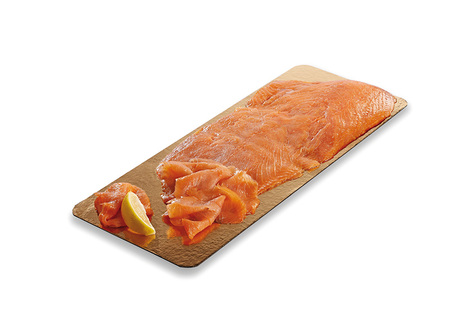 Bande de saumon Atlantique fumé prétranché