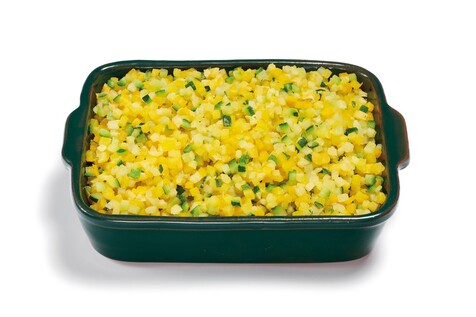 Brunoise de duo de courgette