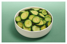 Courgette verte en rondelles minute