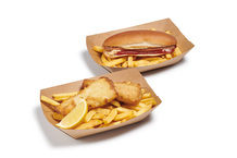 Barquette fish'n chips et hot dog
