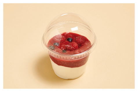 Couvercle pot à dessert avec insert transparent 270 ml