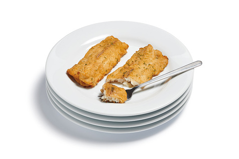 Filet de poisson meunière cuit à coeur