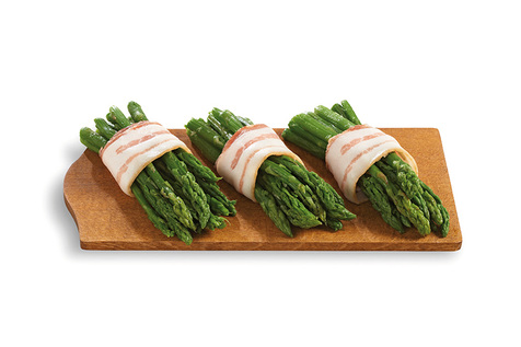 Fagot d'asperges lardé