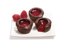 Mini fondant chocolat coeur framboise