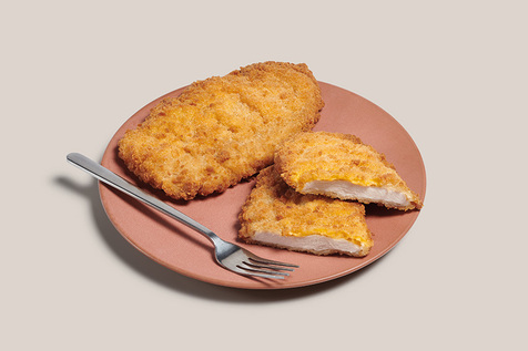 Filet de poulet crunchy cheddar fondu cuit