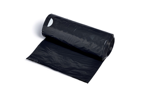 Sac poubelle noir 110 l à lien coulissant