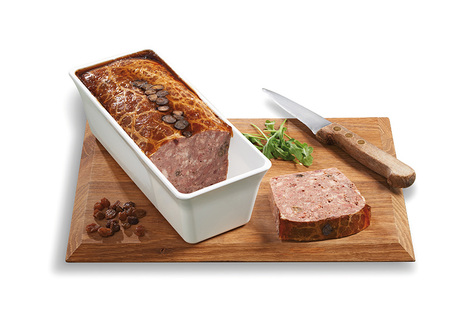 Terrine de caille aux raisins secs