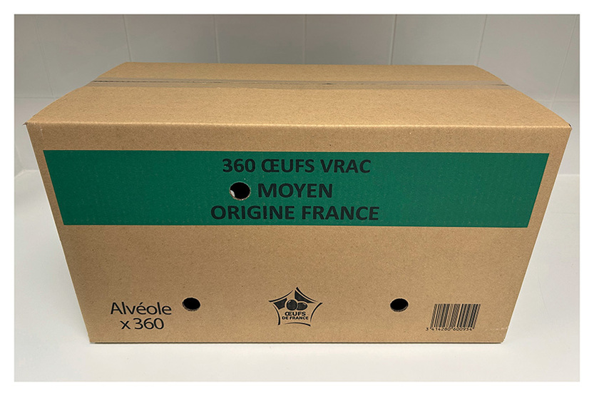 Oeuf moyen alvéolé