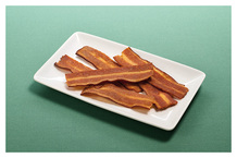 Bacon végétal tranché