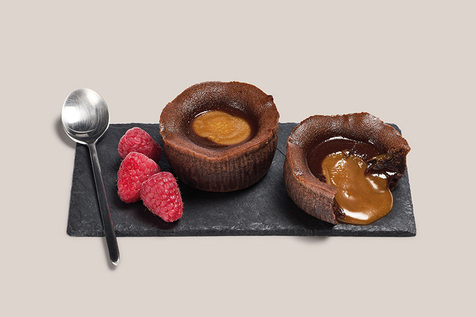 Fondant chocolat coeur coulant caramel