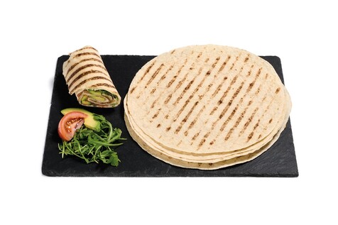 Tortilla wrap marquage effet grill