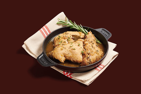 Cuisse de lapin aux herbes des garrigues