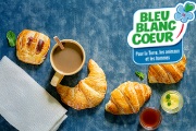 Petit dej' bleu blanc coeur