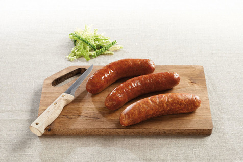 Saucisse fumée à cuire boyau naturel