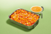Mélange de cucurbitacées et carotte