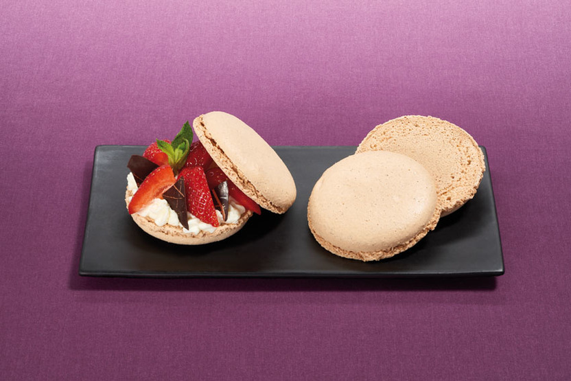 Coque de macaron vanille