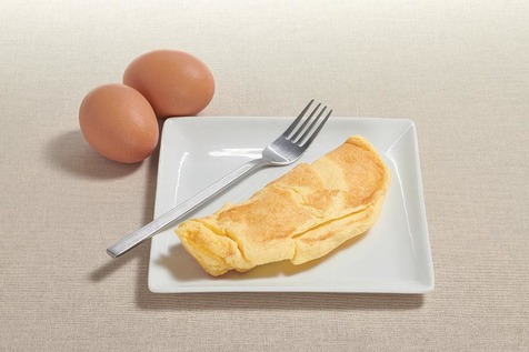 Omelette nature poule plein air