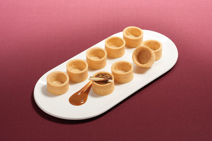 Mini-fond de tartelette cuit sucré rond