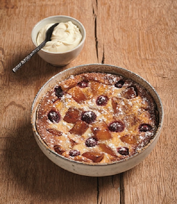 Clafoutis mangue et framboises Terre & Mer crème d'isigny