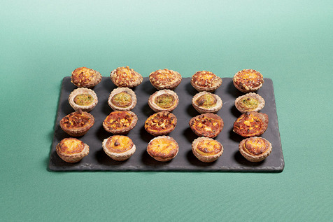 Mini-tartelette apéritive briochée cuite
