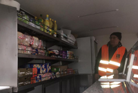 Le camion de l'épicerie solidaire