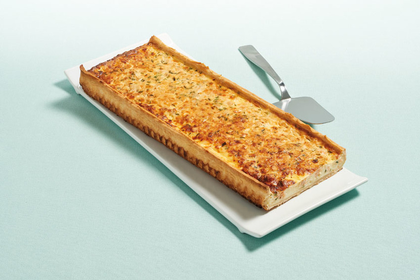 Tarte saumon-ciboulette