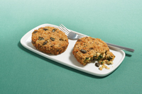 Pané de blé, emmental et épinards cuits