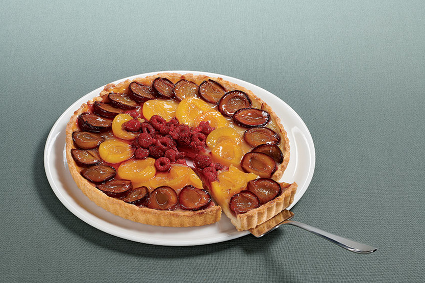 Tarte multifruits quetsche, abricot, cerise